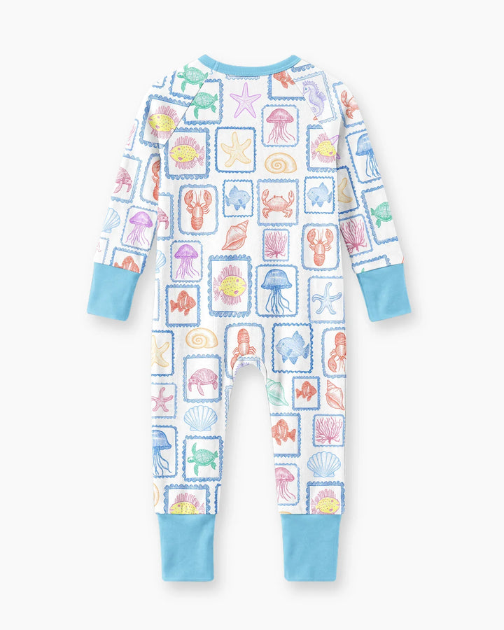 Coastal Treasures Family Matching Bamboo Convertible Zippy