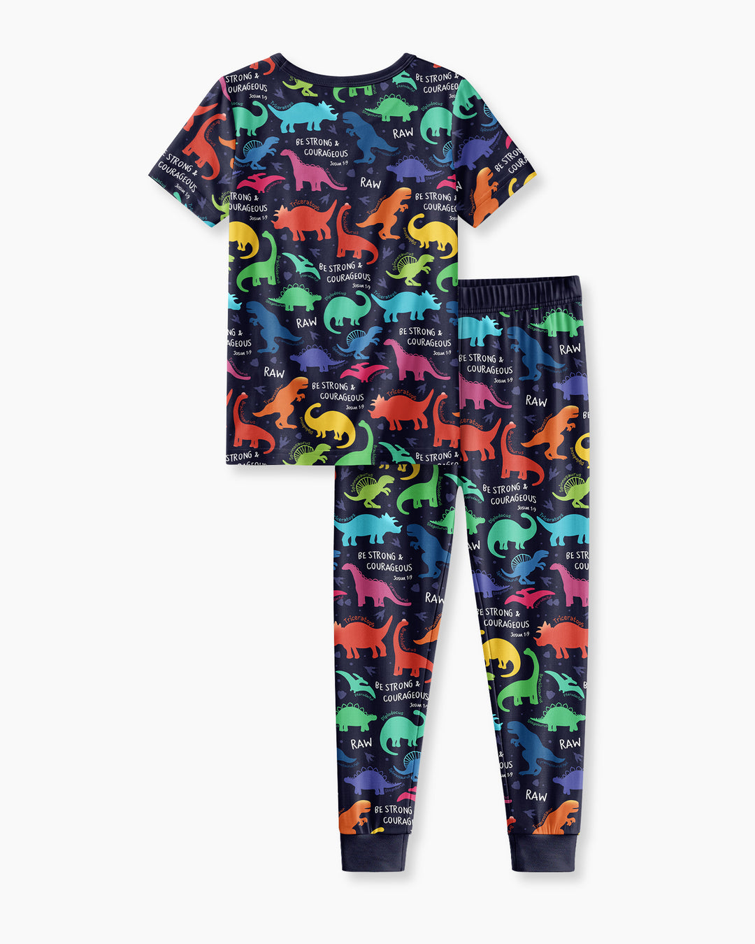 Conjunto de pijama de dos piezas de bambú de manga corta, plantilla personalizada