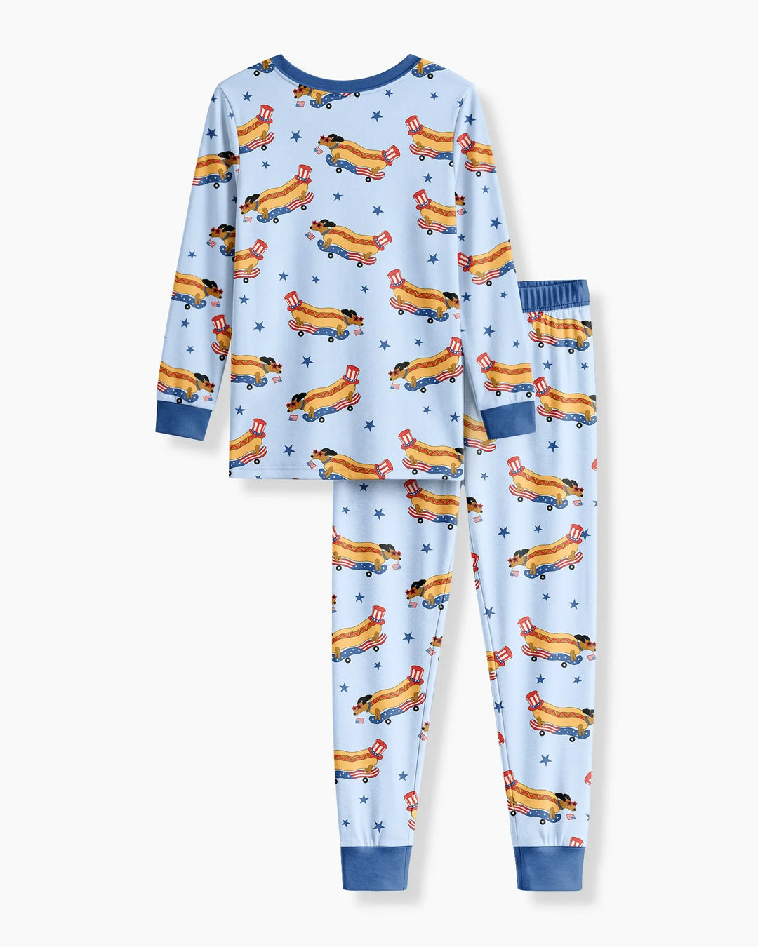 Conjunto de pijama de dos piezas de bambú de manga larga