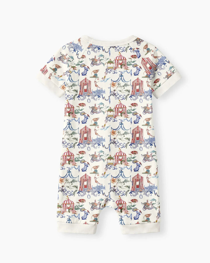 Vintage Lousiana Circus Toile Family Matching  Bamboo Shorty Zippy