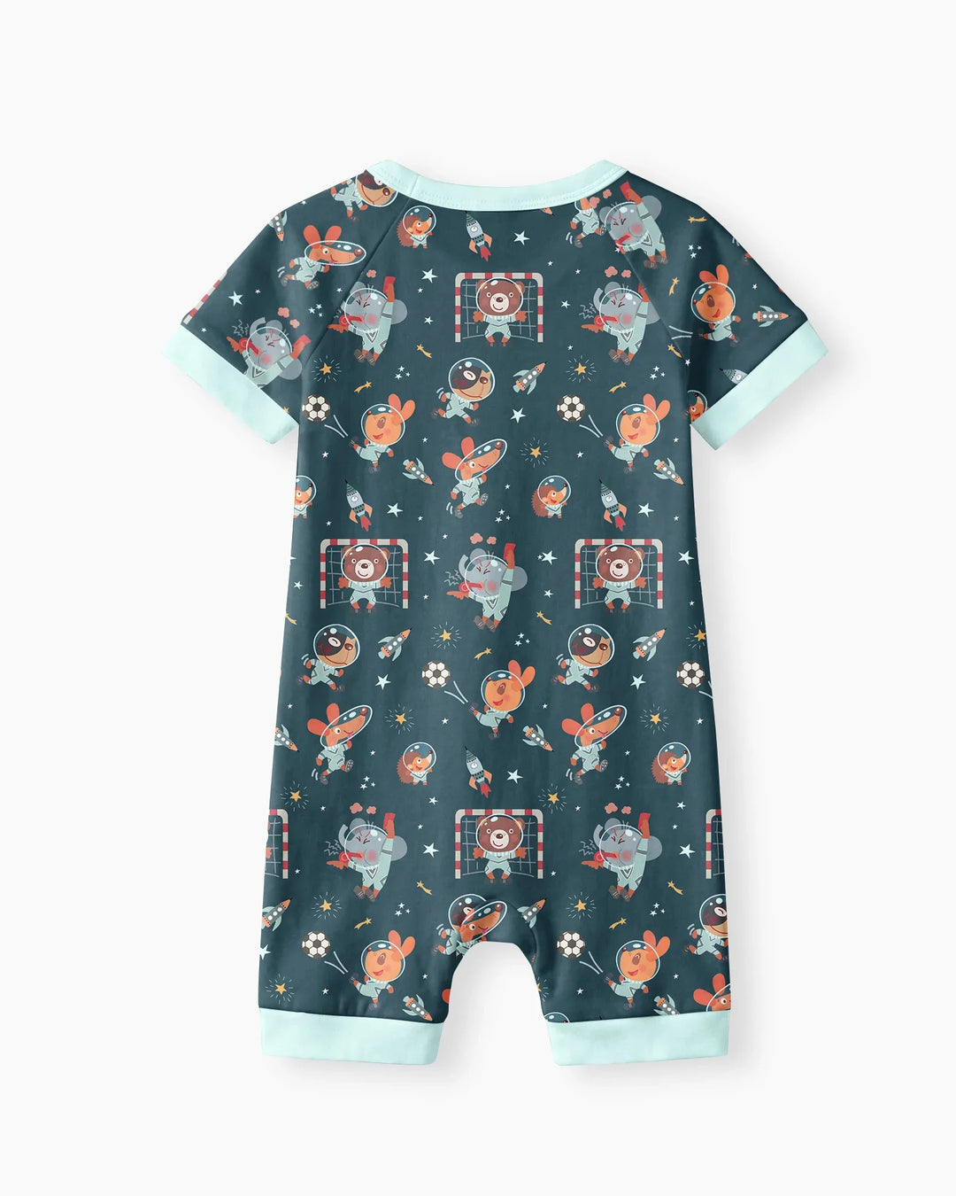 Space Soccer Bamboo Shorty Zippy
