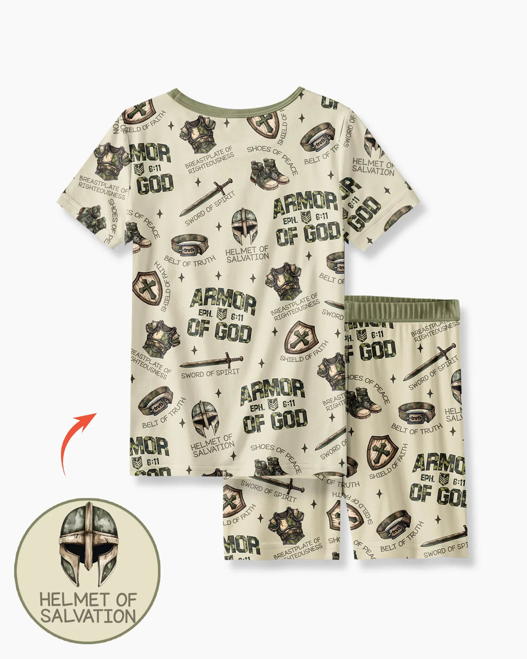 Conjunto de Pijama de Dos Piezas de Bambú con Mangas Cortas y Pantalones Cortos