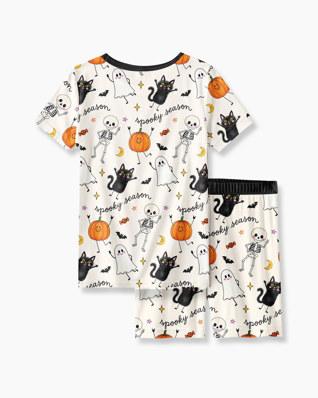 Hangin’ With My Boos Bamboo Two Piece Short Sleeve Shorts Pajama Set