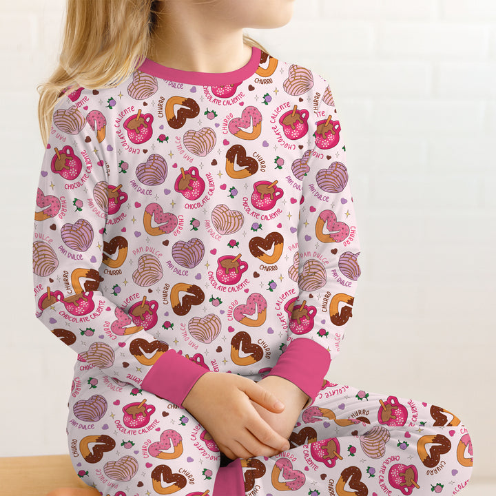 Te quiero un churro Two Piece Long Sleeve Pajama Set