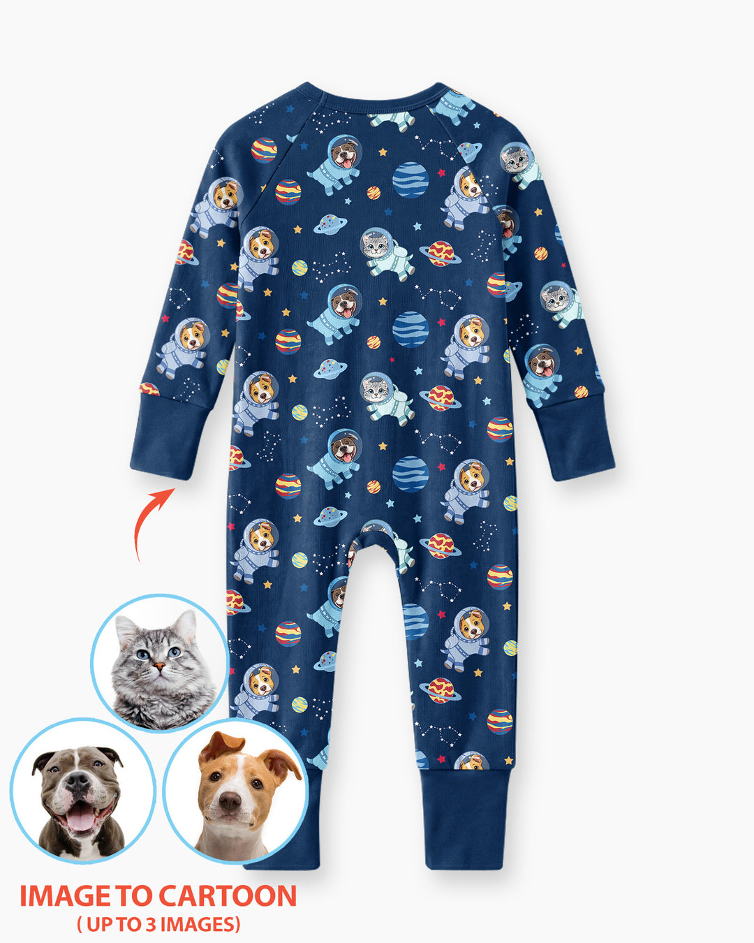Gerippte Babykleidung mit individuellem Foto - Weich &amp; Skizzenhaft