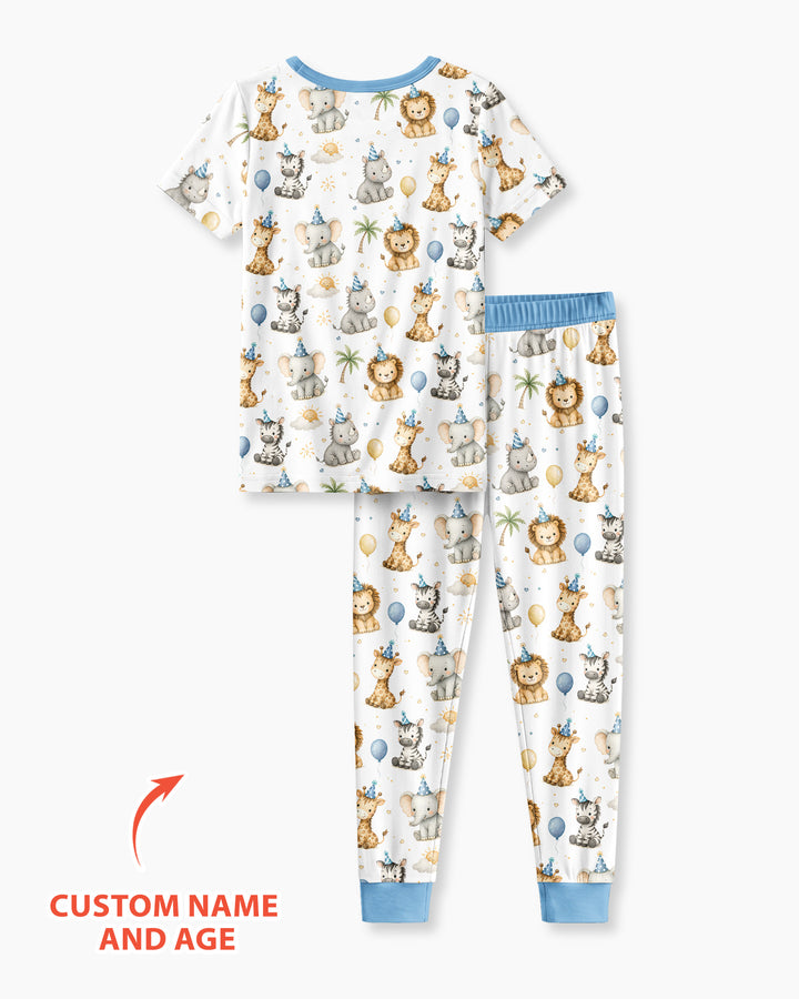 Zweiteiliges, kurzärmliges Pyjama-Set mit Marienkäfern