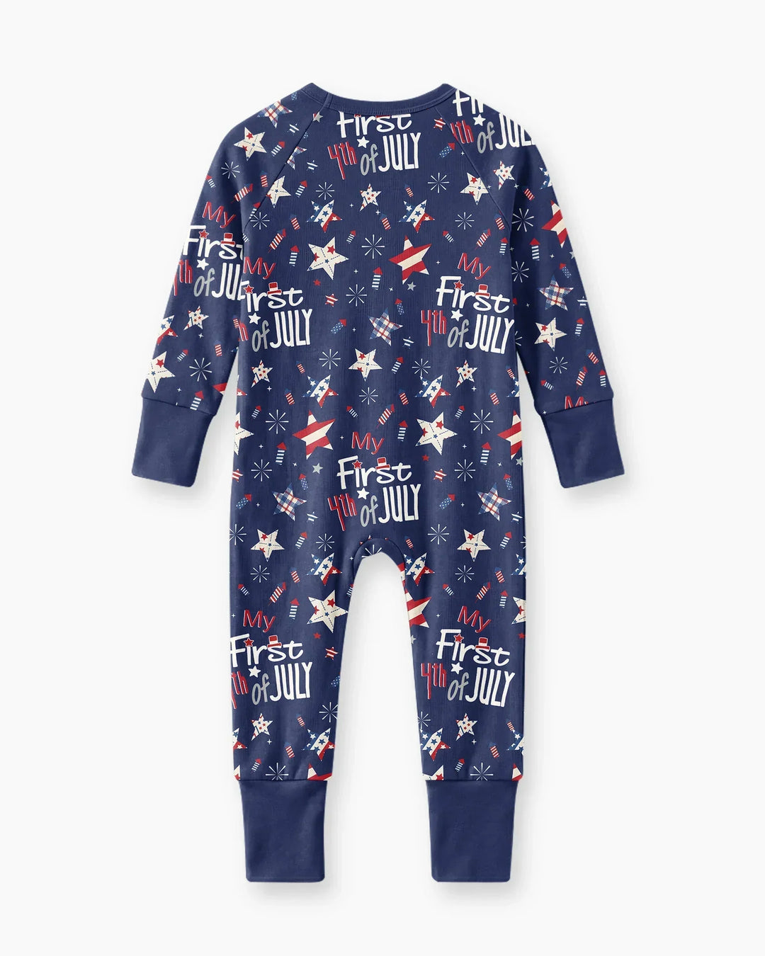 My First 4th of July Star Striped  Bamboo Convertible Zippy