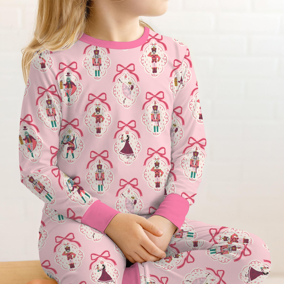 The Nutcracker Ballet Christmas Two Piece Long Sleeve Pajama Set , The Nutcracker Ballet Christmas Two Piece Long Sleeve Pajama Set - 12-18M