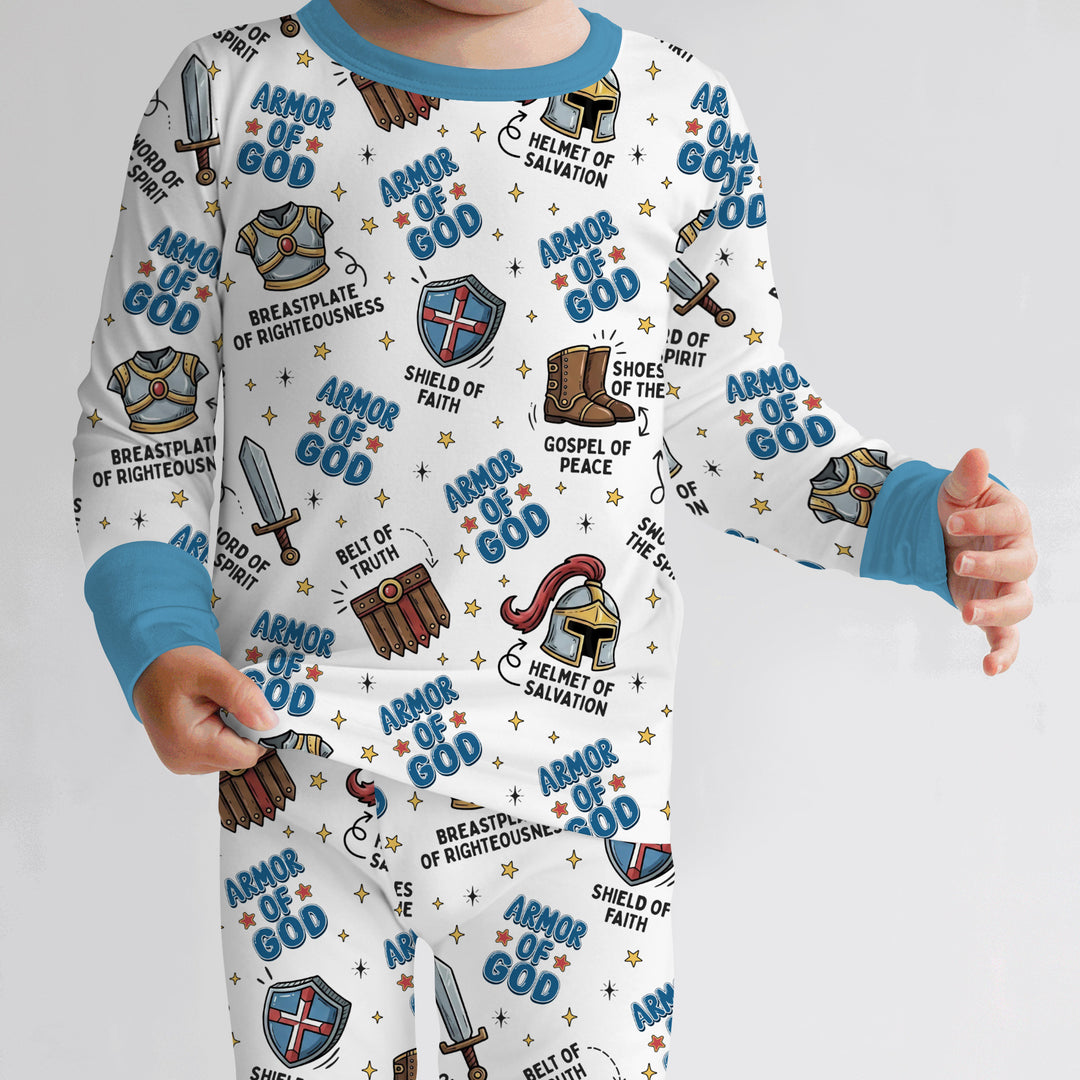 Armor of God Two Piece Long Sleeve Pajama Set
