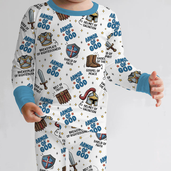 Armor of God Two Piece Long Sleeve Pajama Set