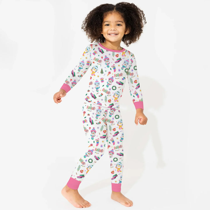 Bright Christmas Two Piece Long Sleeve Pajama Set