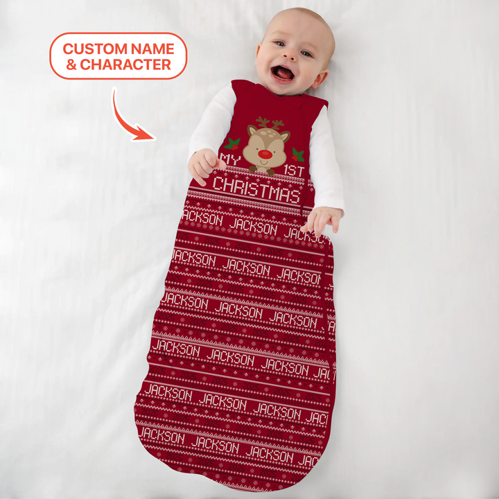 Custom My 1st Christmas Sleep Bag