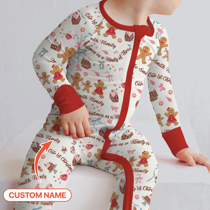 Custom Name Family Gingerbread Convertible Zippy