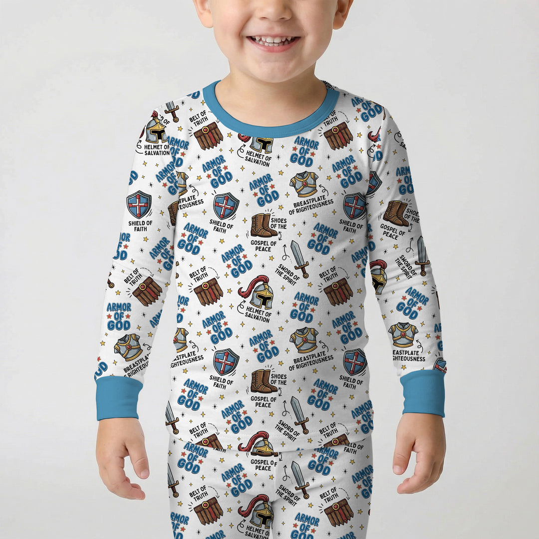 Armor of God Two Piece Long Sleeve Pajama Set