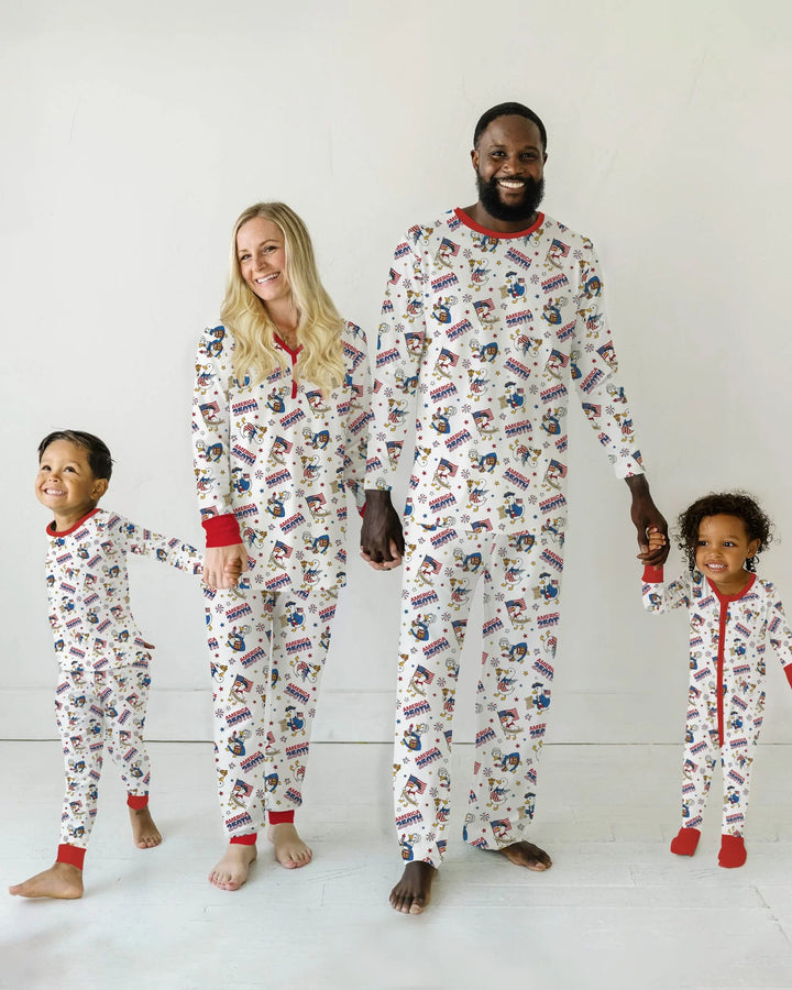 Patriotic Goose Celebrating 250 Years Bamboo Men's Pajama Set