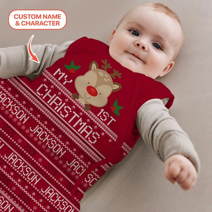 Custom My 1st Christmas Sleep Bag