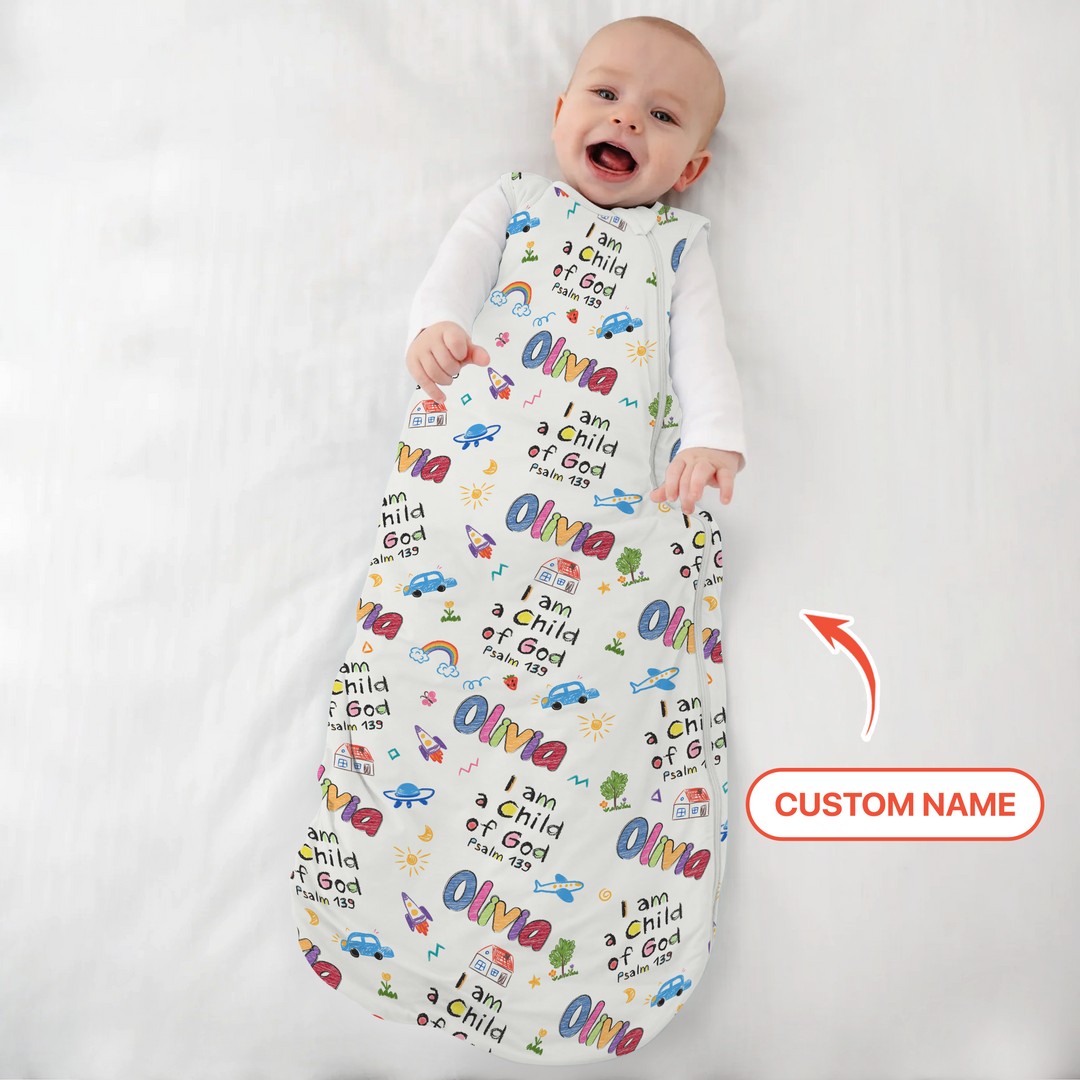 Custom Name "I am a Child of God" - Sleep Bag