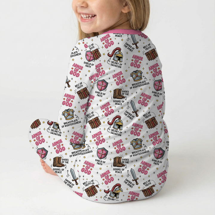 Armor of God Two Piece Long Sleeve Pajama Set