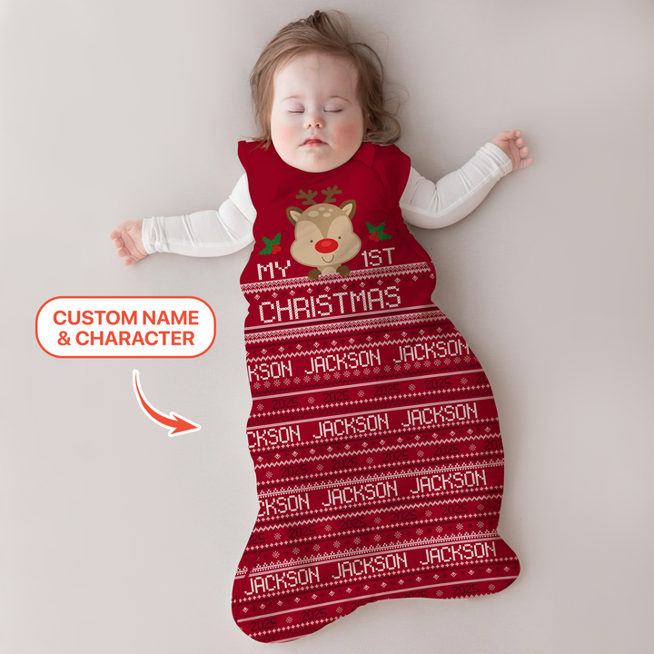 Custom My 1st Christmas Sleep Bag