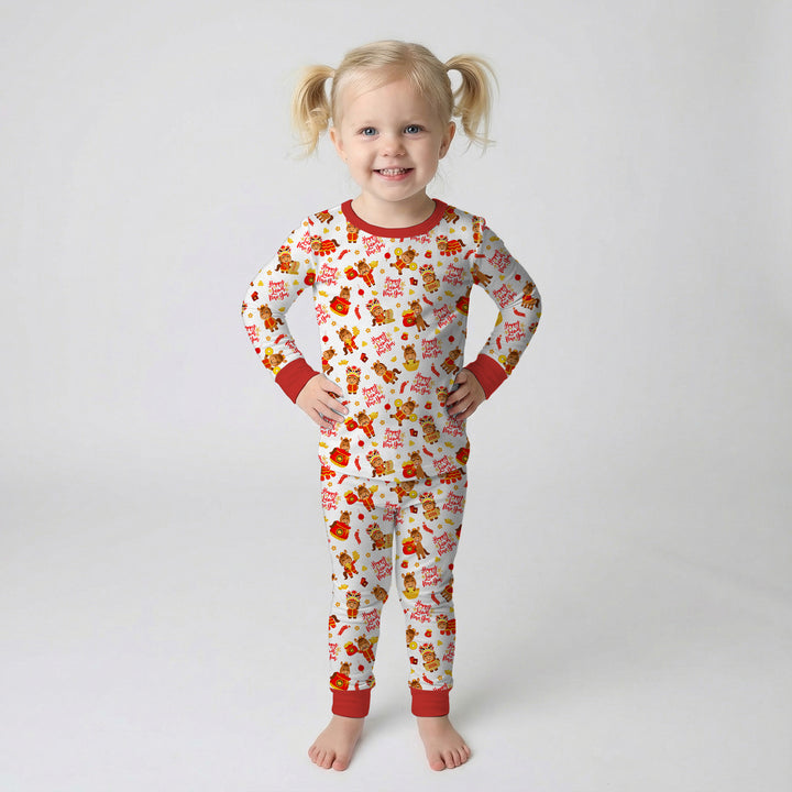 Year of the Horse Two Piece Long Sleeve Pajama Set