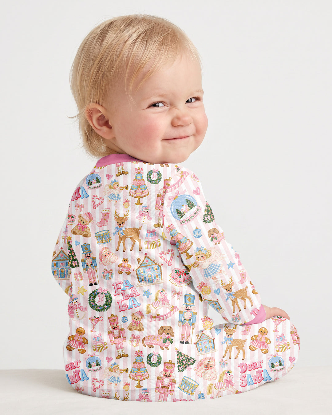 Preppy Christmas Bamboo Two Piece Long Sleeve Pajama Set