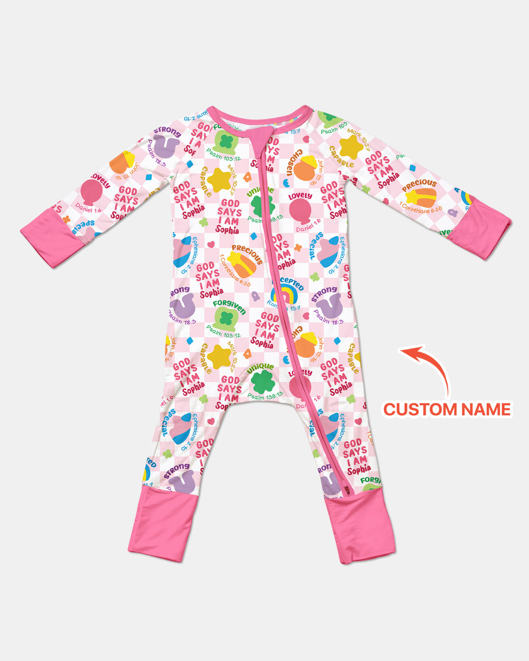 God Says I Am St. Patrick’s Day Custom Name Family Matching Convertible Zippy