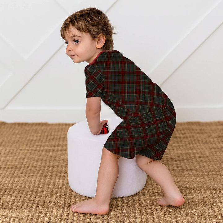 Template Zweiteiliges Pyjama-Set mit kurzen Ärmeln und Shorts