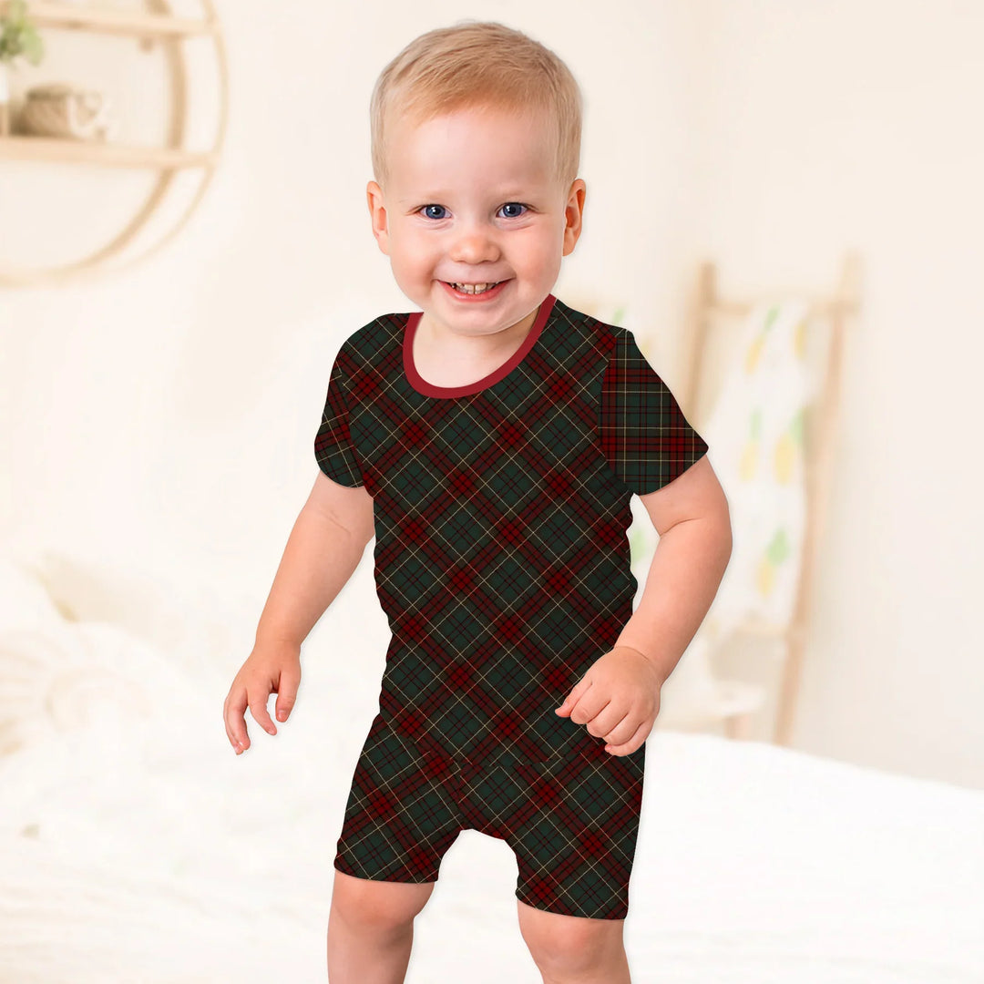 Template Zweiteiliges Pyjama-Set mit kurzen Ärmeln und Shorts