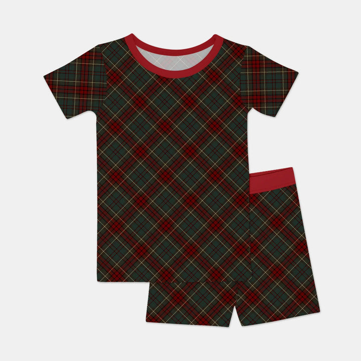 Template Zweiteiliges Pyjama-Set mit kurzen Ärmeln und Shorts