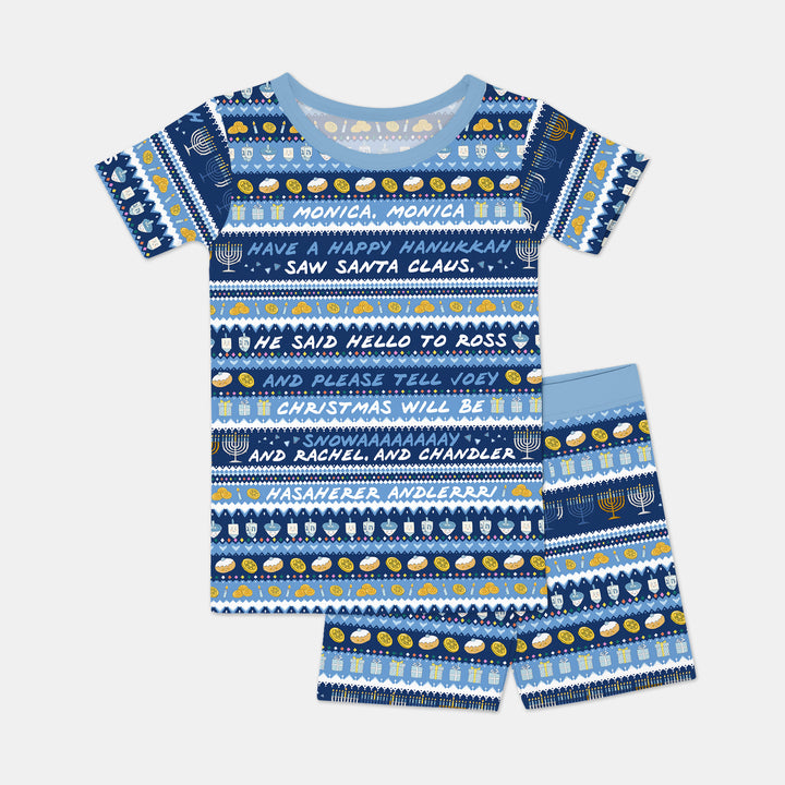 Template Zweiteiliges Pyjama-Set mit kurzen Ärmeln und Shorts