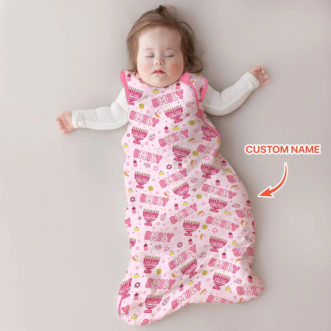 Custom name My First Hanukkah 2025 Sleep Bag