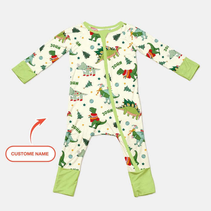 Custom Name Dinosaurs Christmas Tree Convertible Zippy
