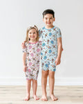One Hundred Days Later Silly Goose Bamboo Two Piece Short Sleeve Shorts Pajama Set