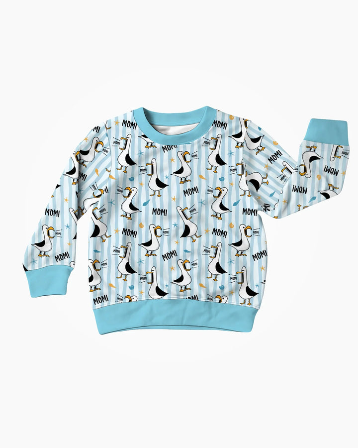 Seagull mom Mom MOM Bamboo Crewneck Sweatshirt