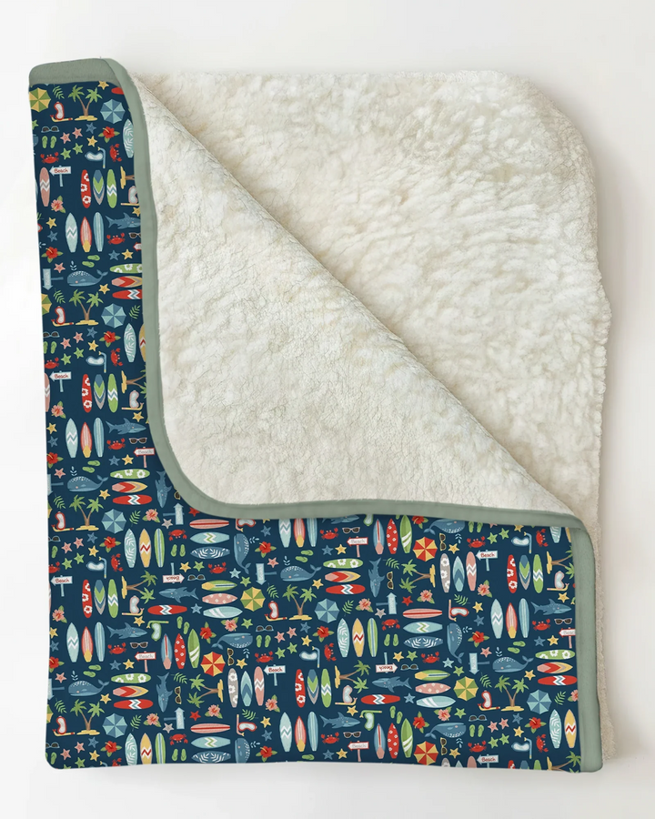 Endless Summer Surf Bamboo Blanket