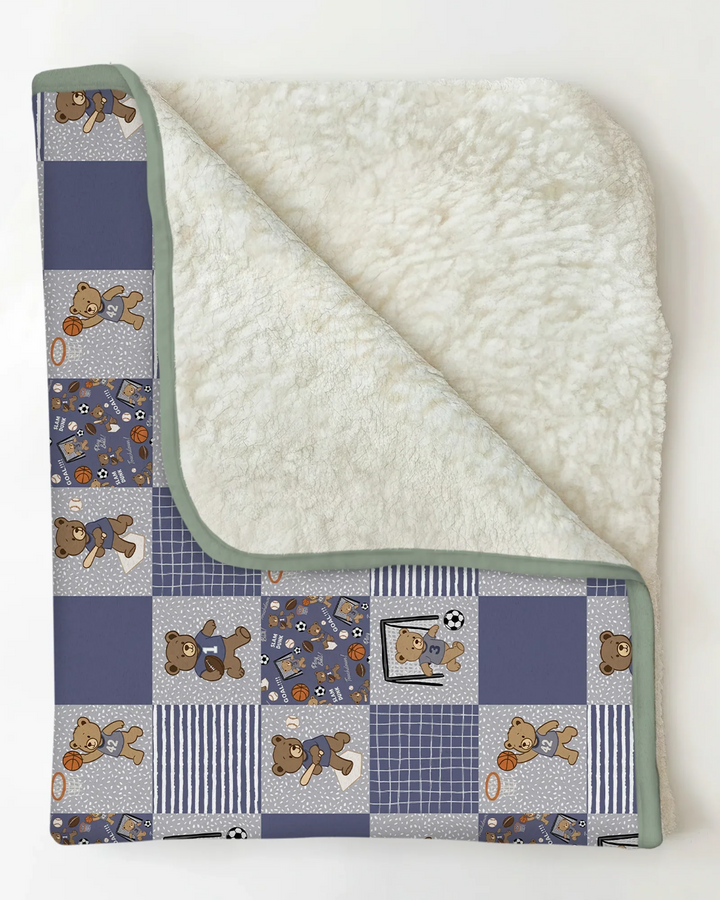 Game Day Teddy Bamboo Blanket