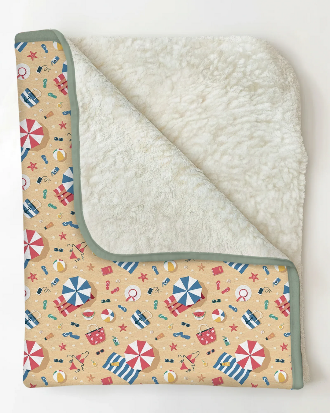 Sunny Beach Day Essentials Bamboo Blanket