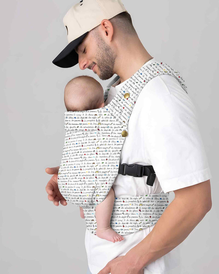 Plantilla de mochila portabebés