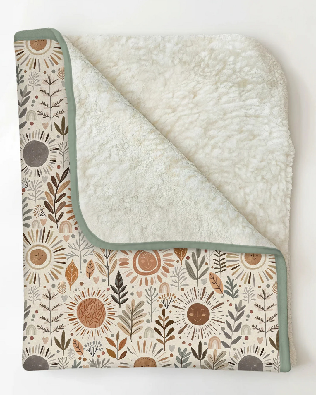 Boho Sunshine Garden Bamboo Blanket