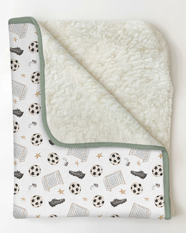 Little Soccer Star Bamboo Blanket