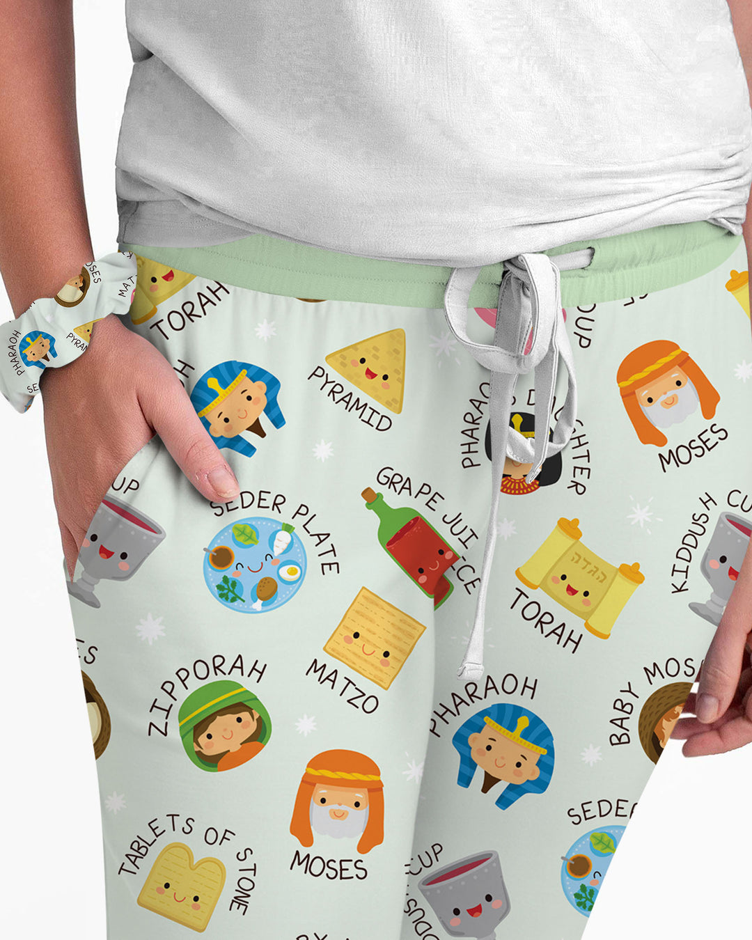 Cute Passover Characters Women Pajama Set