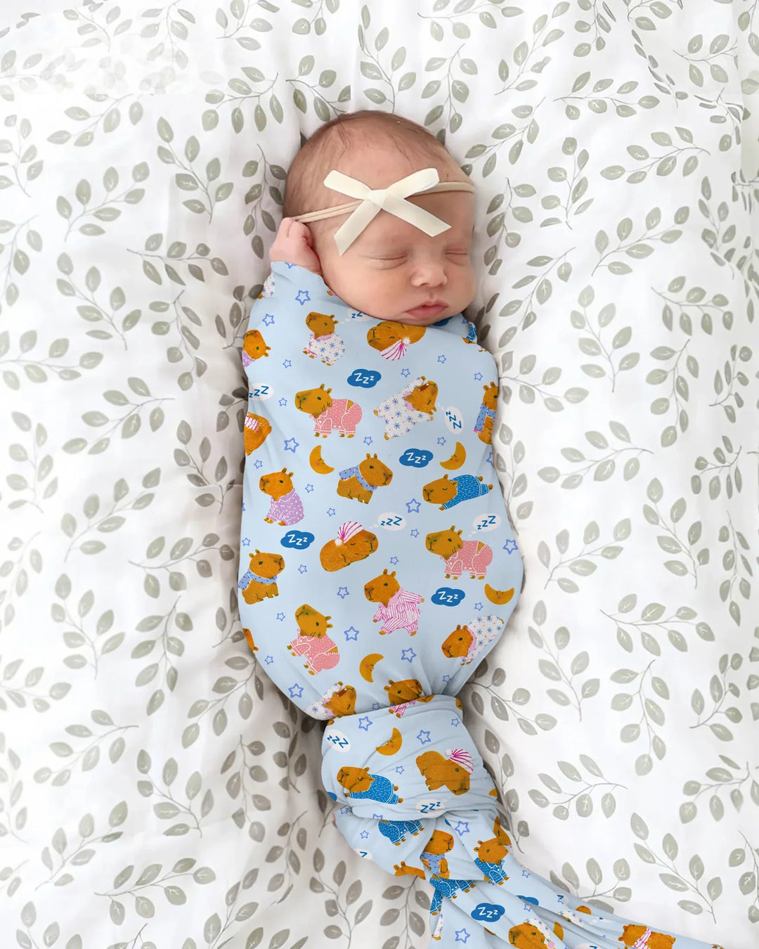 Capyjama Family Matching swaddle blanket