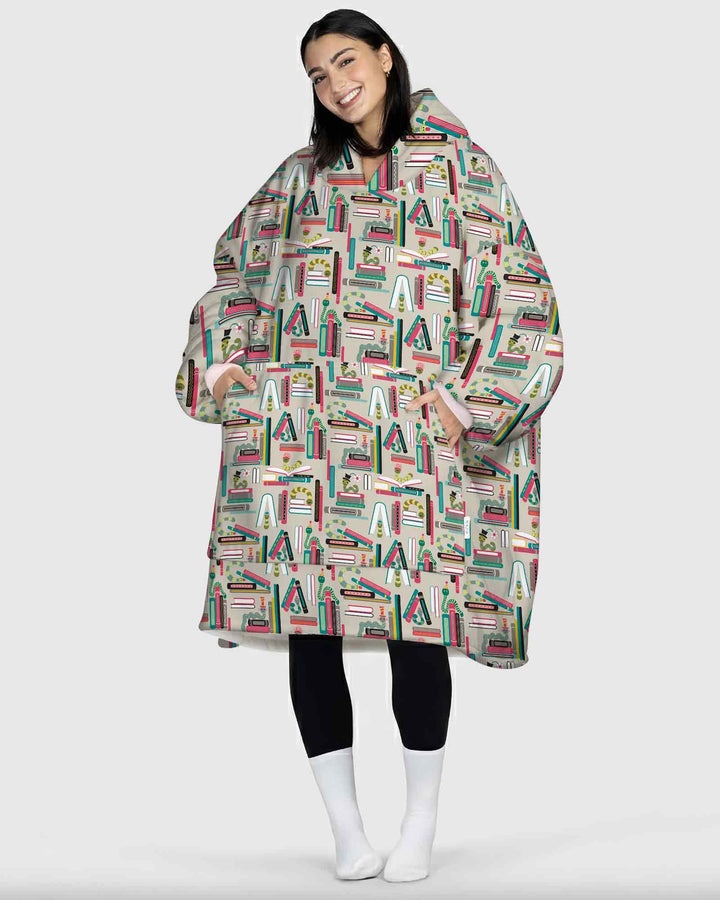 Bookworm Adventures Bamboo Blanket Hoodie