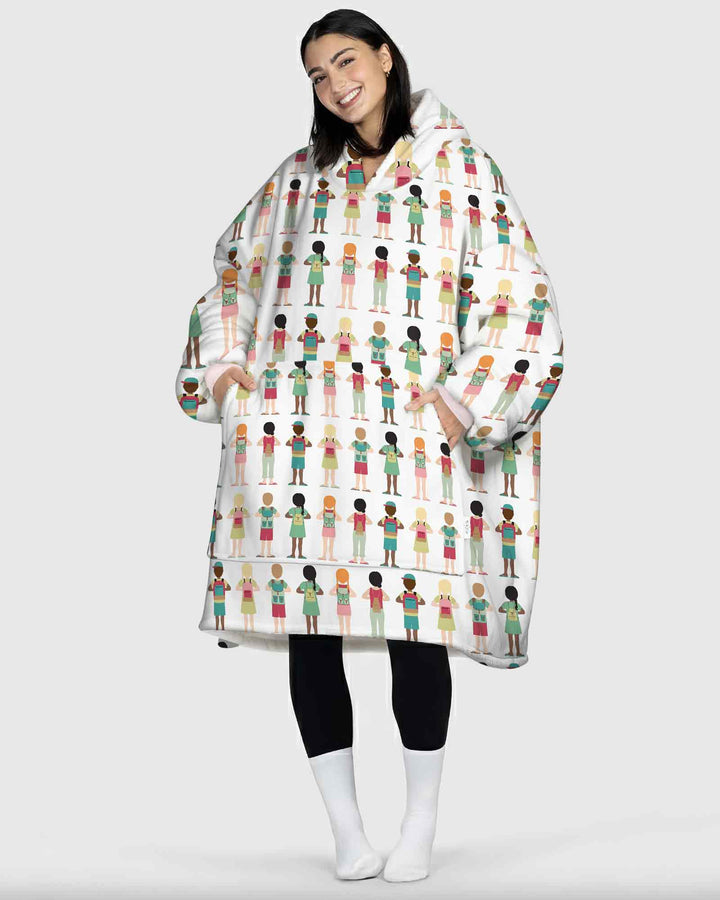 Plantilla de Sudadera Manta de Bambú Personalizada