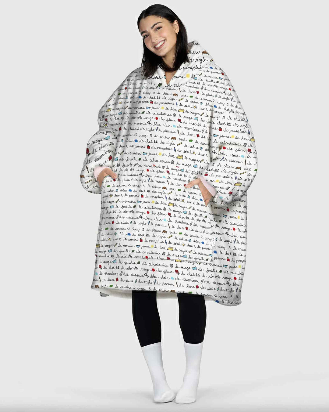 Plantilla de Sudadera Manta de Bambú Personalizada