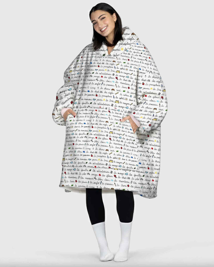 Plantilla de Sudadera Manta de Bambú Personalizada