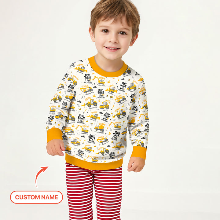 Custom Name God Says I Am Boy Crewneck Sweatshirt