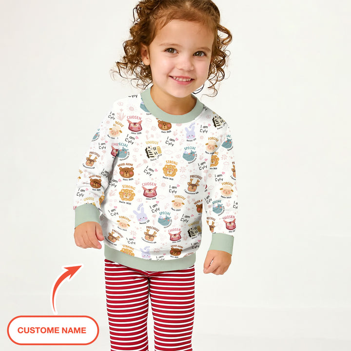 God’s Little Zoo Custom Name Crewneck Sweatshirt