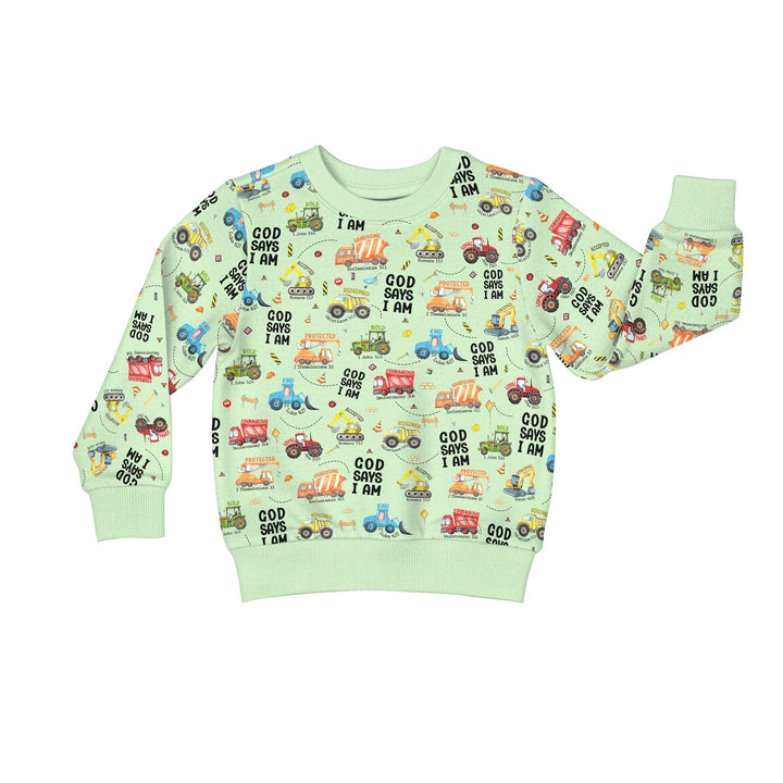 God Says I Am Boy Crewneck Sweatshirt