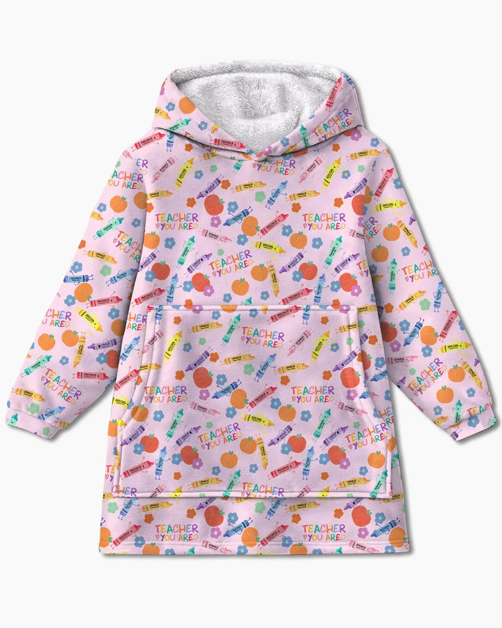 Teacher You Are Special Bamboo Blanket Hoodie